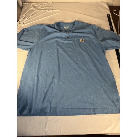 Carhartt Button At The Neck Tee XXL Nice Shirt - Picture 6 of 16